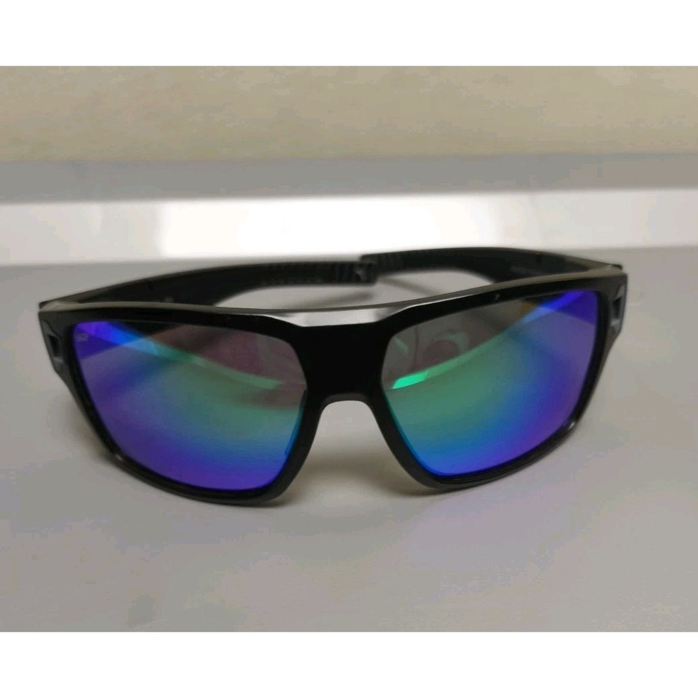 Costa Del Mar Diego 580P Polarized Sunglasses Black Blue Mirror